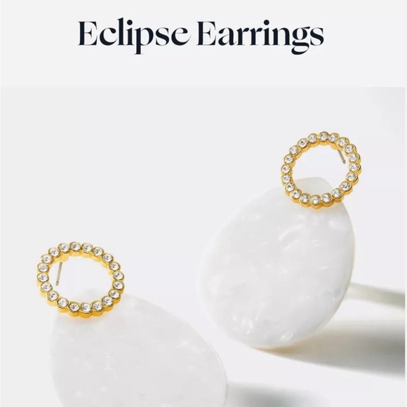 YANBAL ECLIPSE EARRINGS-Aretes Nacarados - Picture 6 of 6